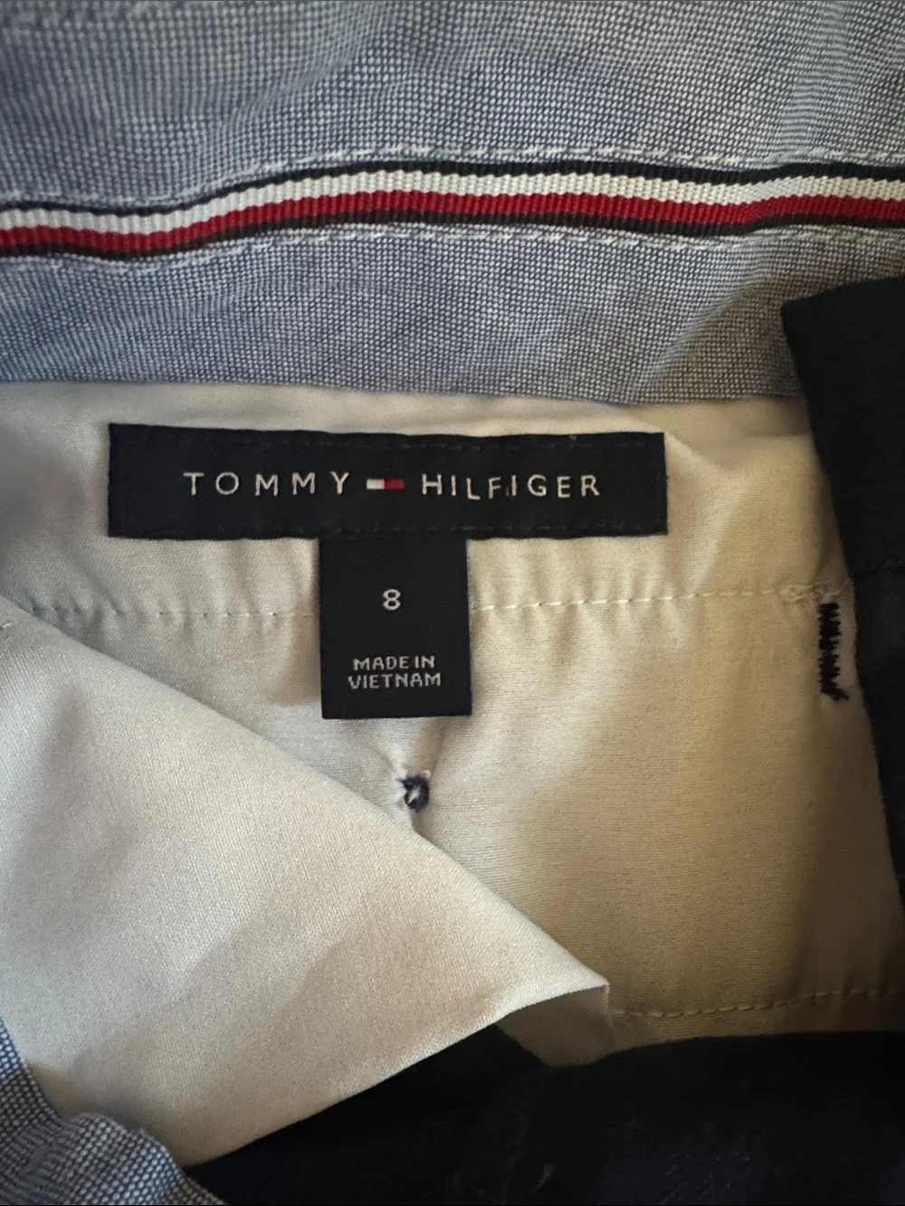 Tommy Hilfiger Modern-Fit Stretch “Sharkskin” Suit - Jacket, Pants, Shirt Sz 8